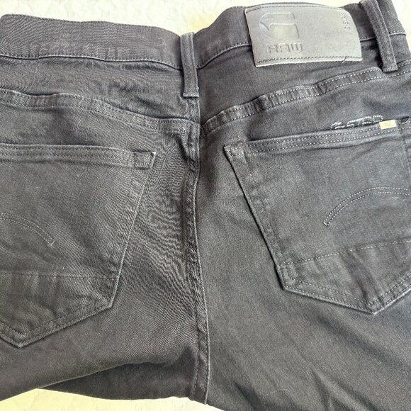 G-Star 3301 Slim Jean Pitch Black Men W29 L30 - Picture 6 of 8